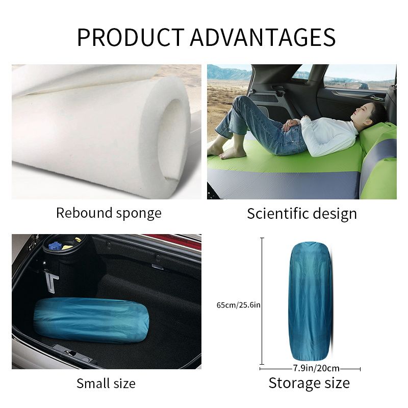 Levoryeou Inflatable Car Bed Suv Car Mattress Car Travel