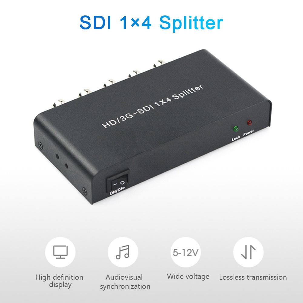 AYS-S14 SDI Splitter 1×4 Video Converter HD/3G SDI Repeater