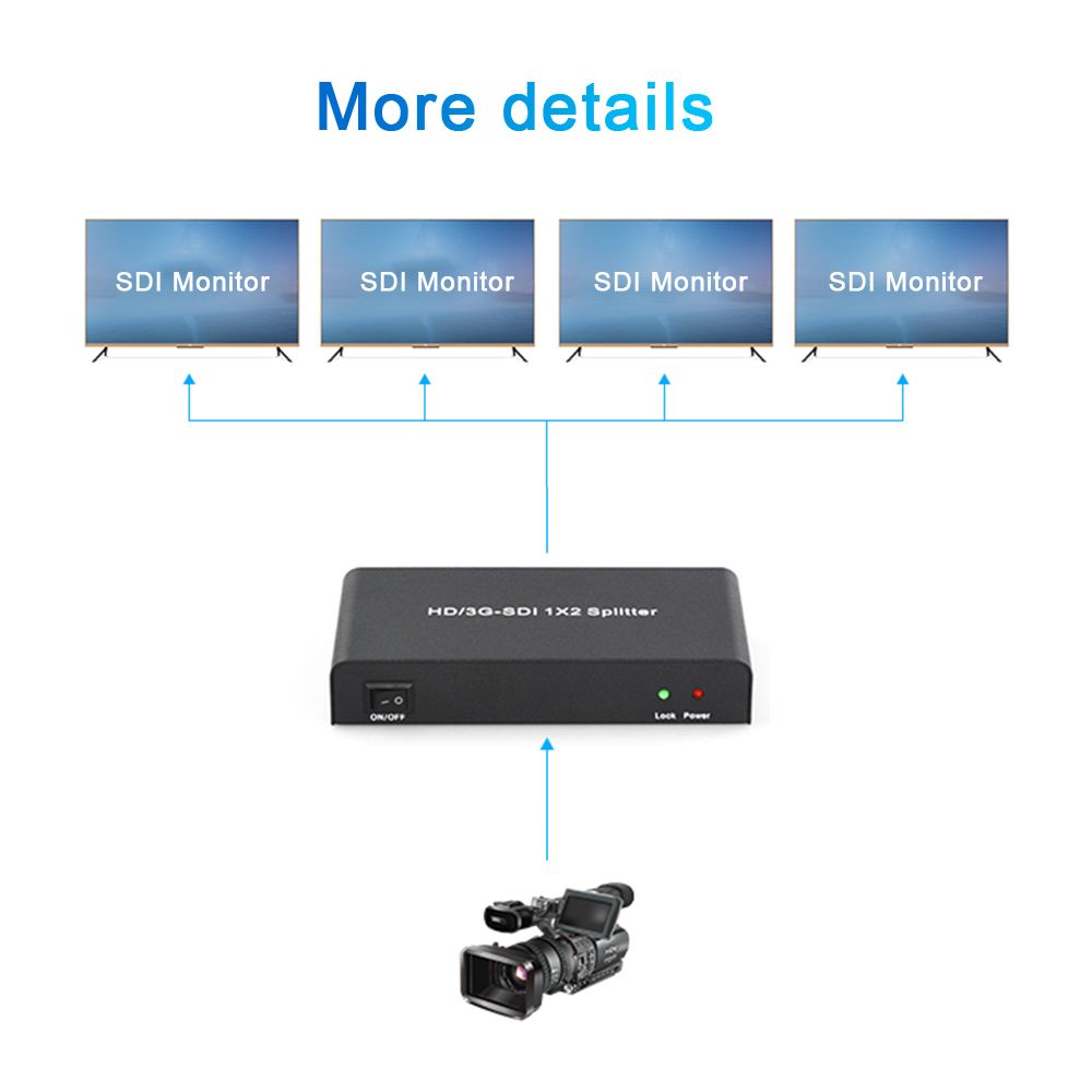 AYS-S14 SDI Splitter 1×4 Video Converter HD/3G SDI Repeater