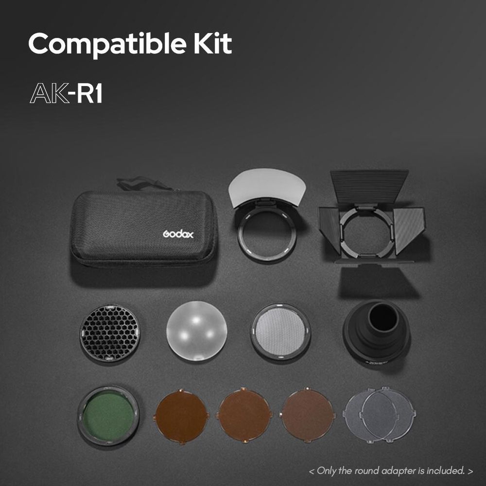 MF-CB Round Adapter For Godox MF12 Macro Flash AK-R1