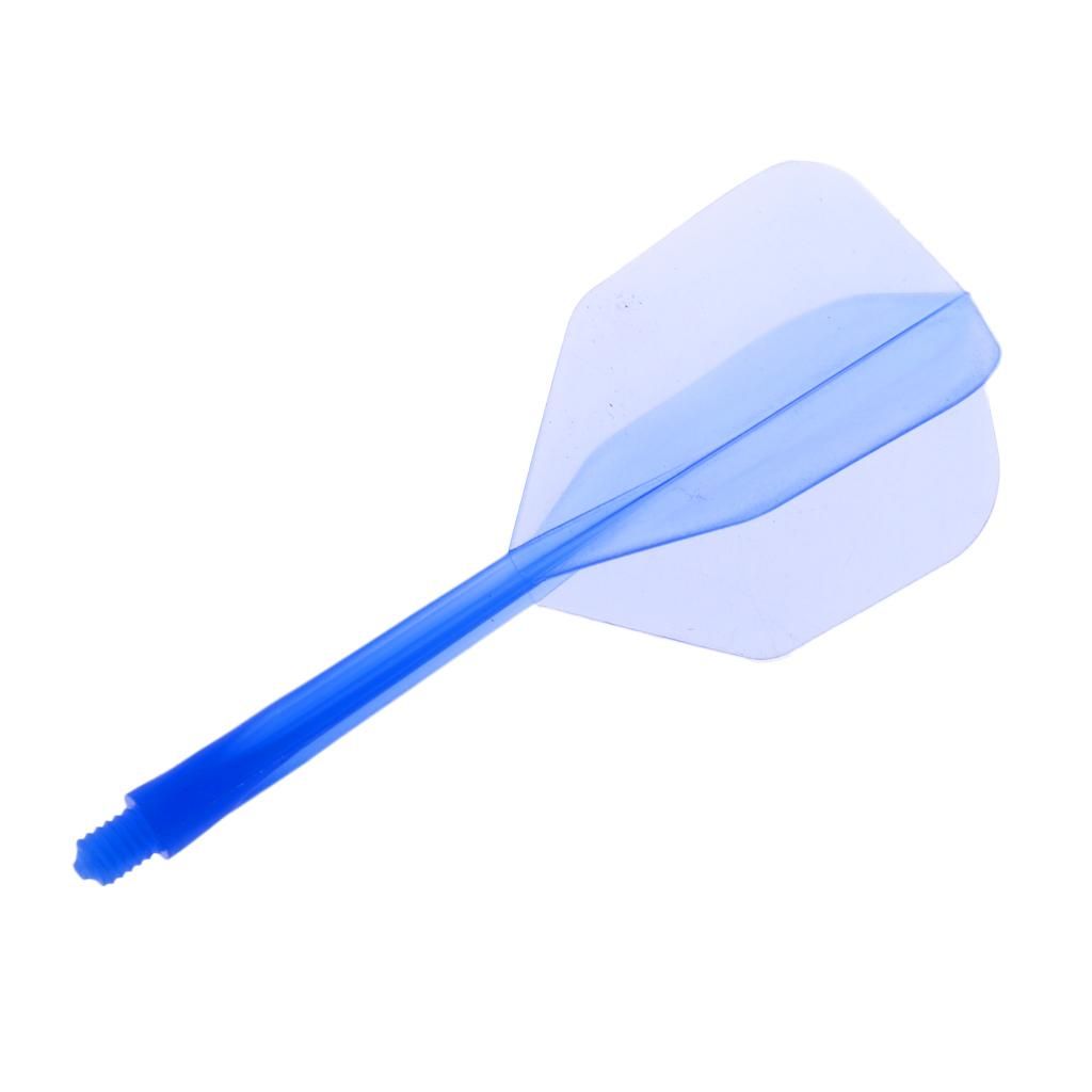 74mm (12 Pcs) 2BA Plastic Transparent Short Arrows Shafts Stems
