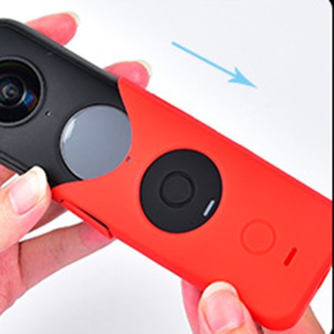 Protective Cover Soft Silicone Portable Dustproof Camera-Red