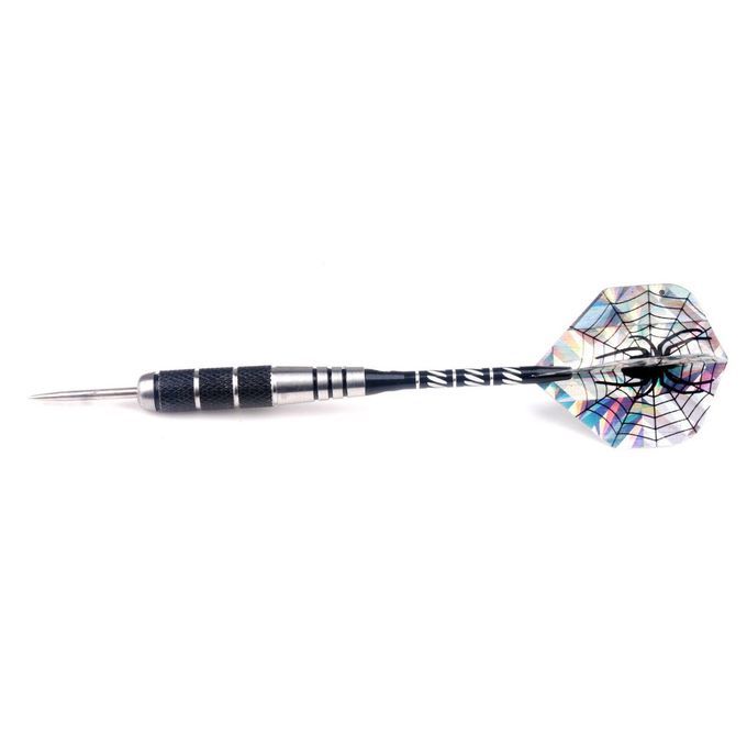 MT 6Pcs Steel Tip Darts Tungsten Barrel Aluminium Shafts Professional Dart Set-Sliver