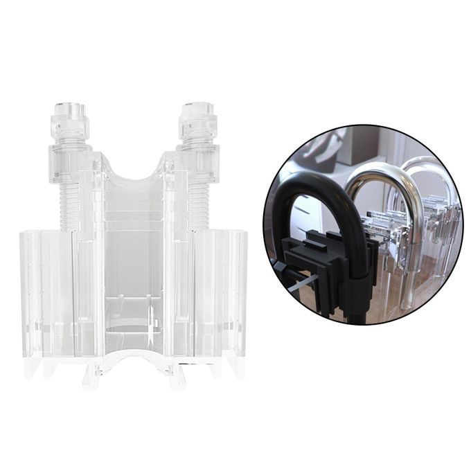 Plastic Aquarium Tank Pipe Clamp Fixing Clip Mount Holder Clear