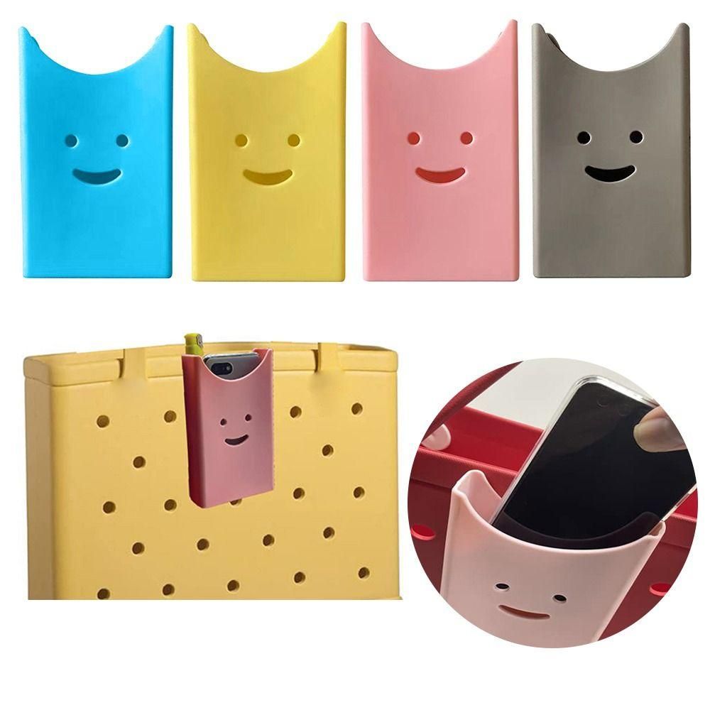 1pcs Soft Rubber Phone Holder Compatible with Bogg Bags for Beach Bogg Bag Decorative Storage Phone Case