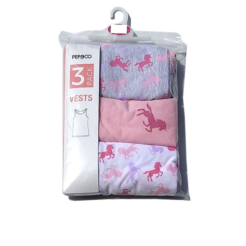 Kids Girls Unicorn Vest 3pcs