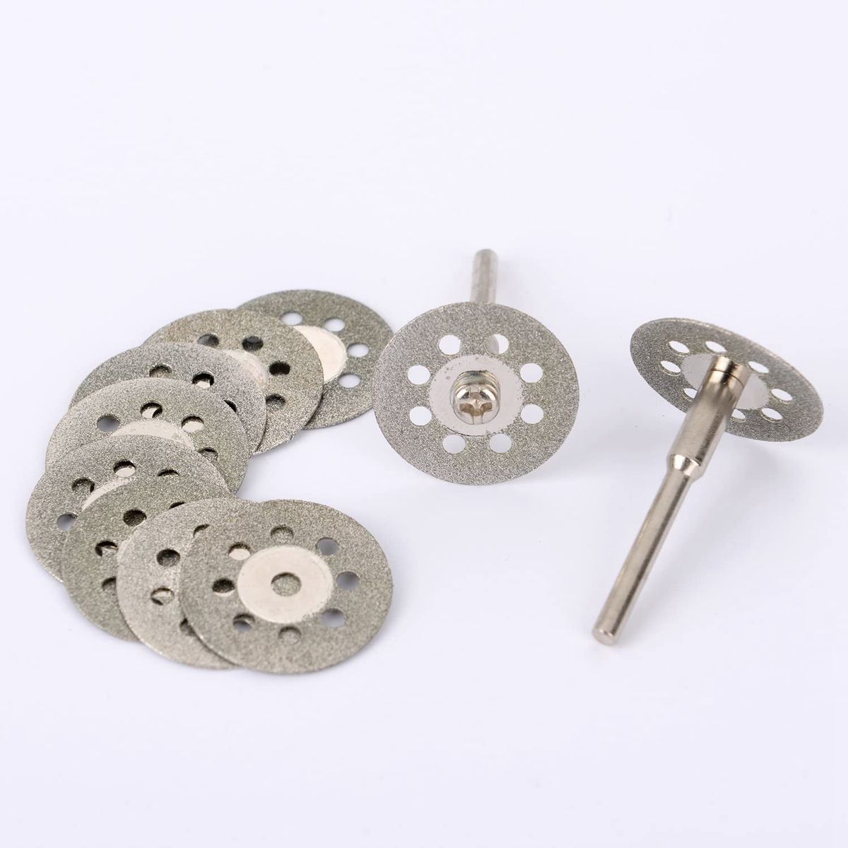 12 Pcs 22mm Diamond Cutting Wheels Rotary Tool Die Grinder