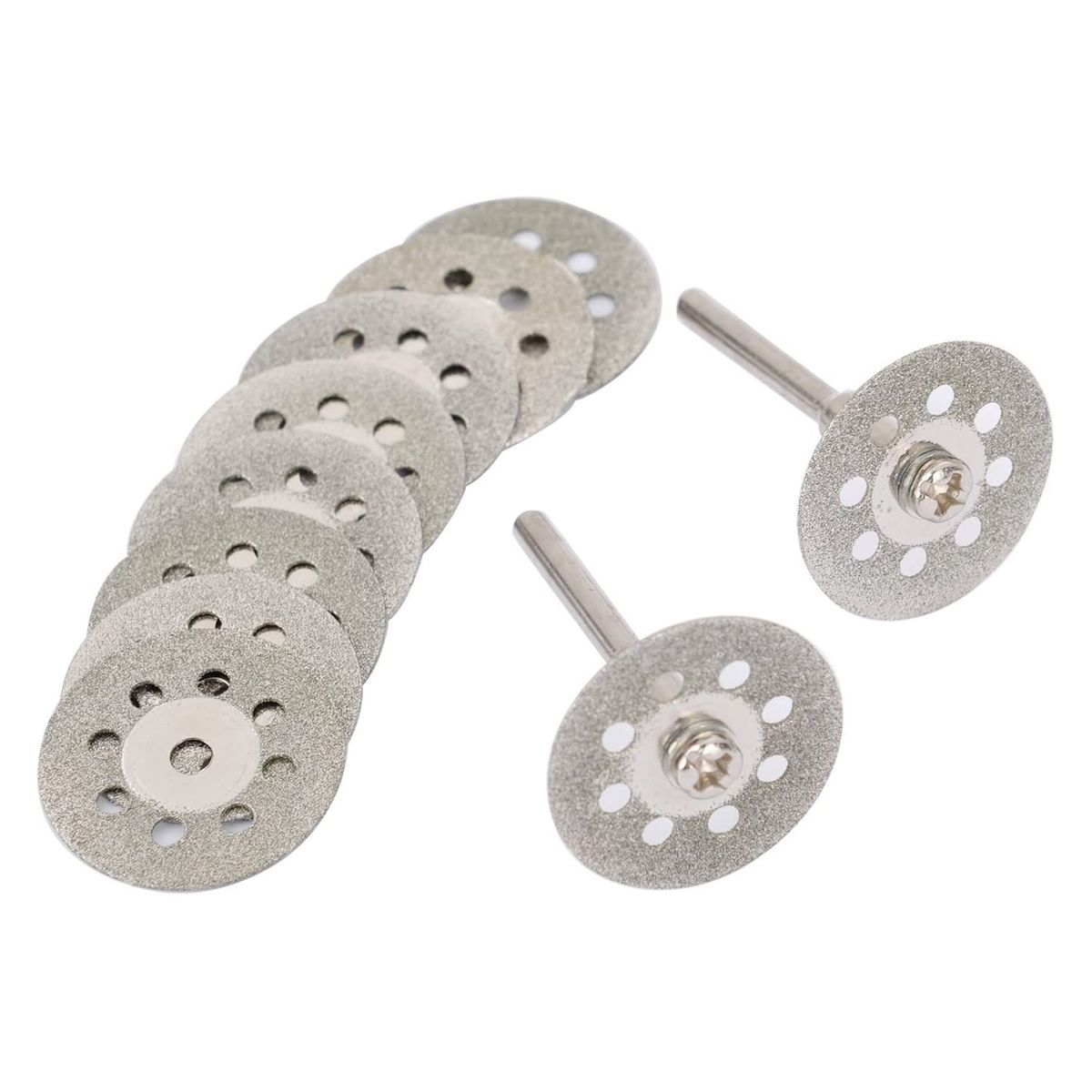 12 Pcs 22mm Diamond Cutting Wheels Rotary Tool Die Grinder