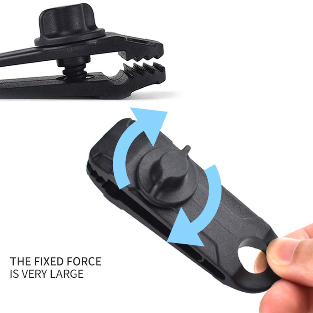 20PCS Tarpaulin Clip Tent Canopy Buckle Outdoor Wind Rope
