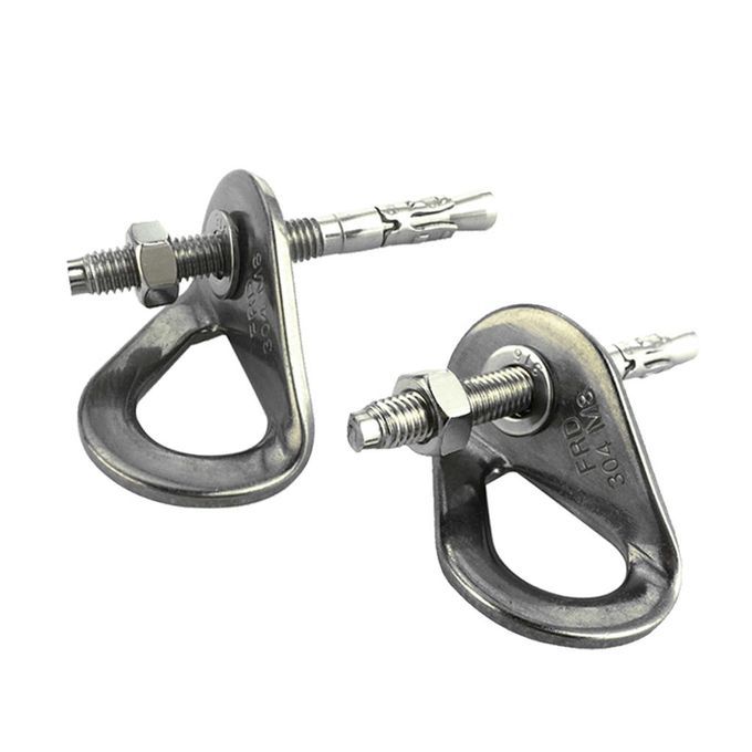 4pcs 8mm Rock Climbing Bolt Stainless Steel Anchor Bolt Hangers Set 35