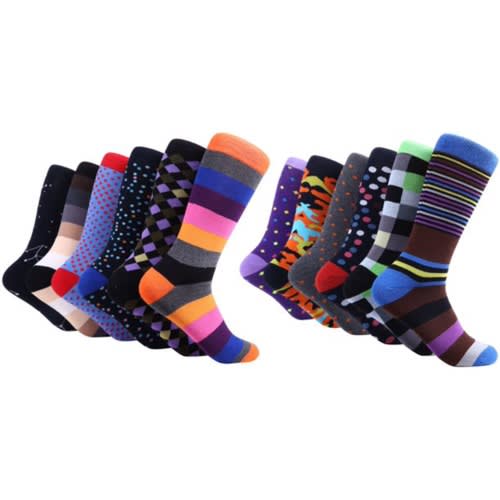New Marino Spring Zest Men Socks - Set Of 12  -Pack 322