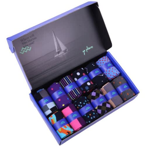 New Marino Spring Zest Men Socks - Set Of 12  -Pack 322