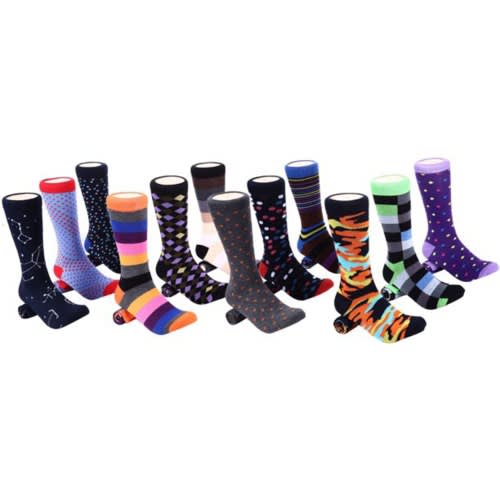 New Marino Spring Zest Men Socks - Set Of 12  -Pack 322