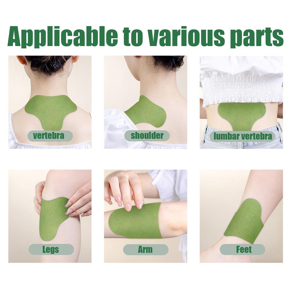 Jaysuing Wormwood Joint Rheumatoid Arthritises Pain Reliefs Shoulder and Neck Massage Body Care Patches Neck Shoulder Patch 10PCS/Box