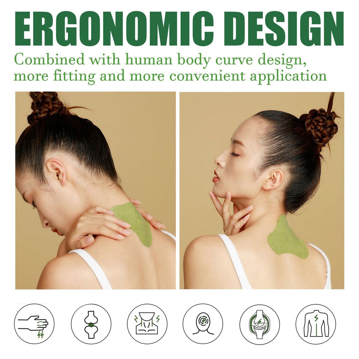 Jaysuing Wormwood Joint Rheumatoid Arthritises Pain Reliefs Shoulder and Neck Massage Body Care Patches Neck Shoulder Patch 10PCS/Box