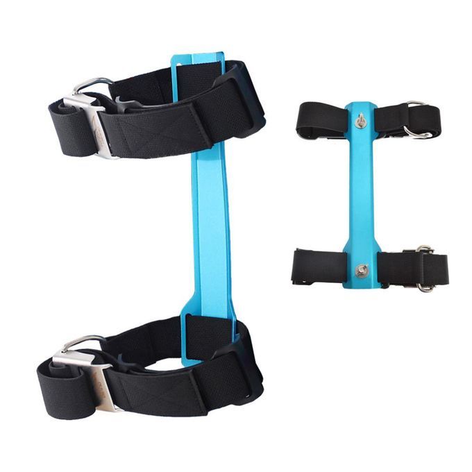 Scuba Diving Backplate Equipment Single Tank Adapter With Tank Blue