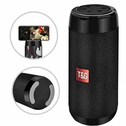 152 Bluetooth Mp3 Wireless Stereo Bass Speaker With Fm Radio - Black