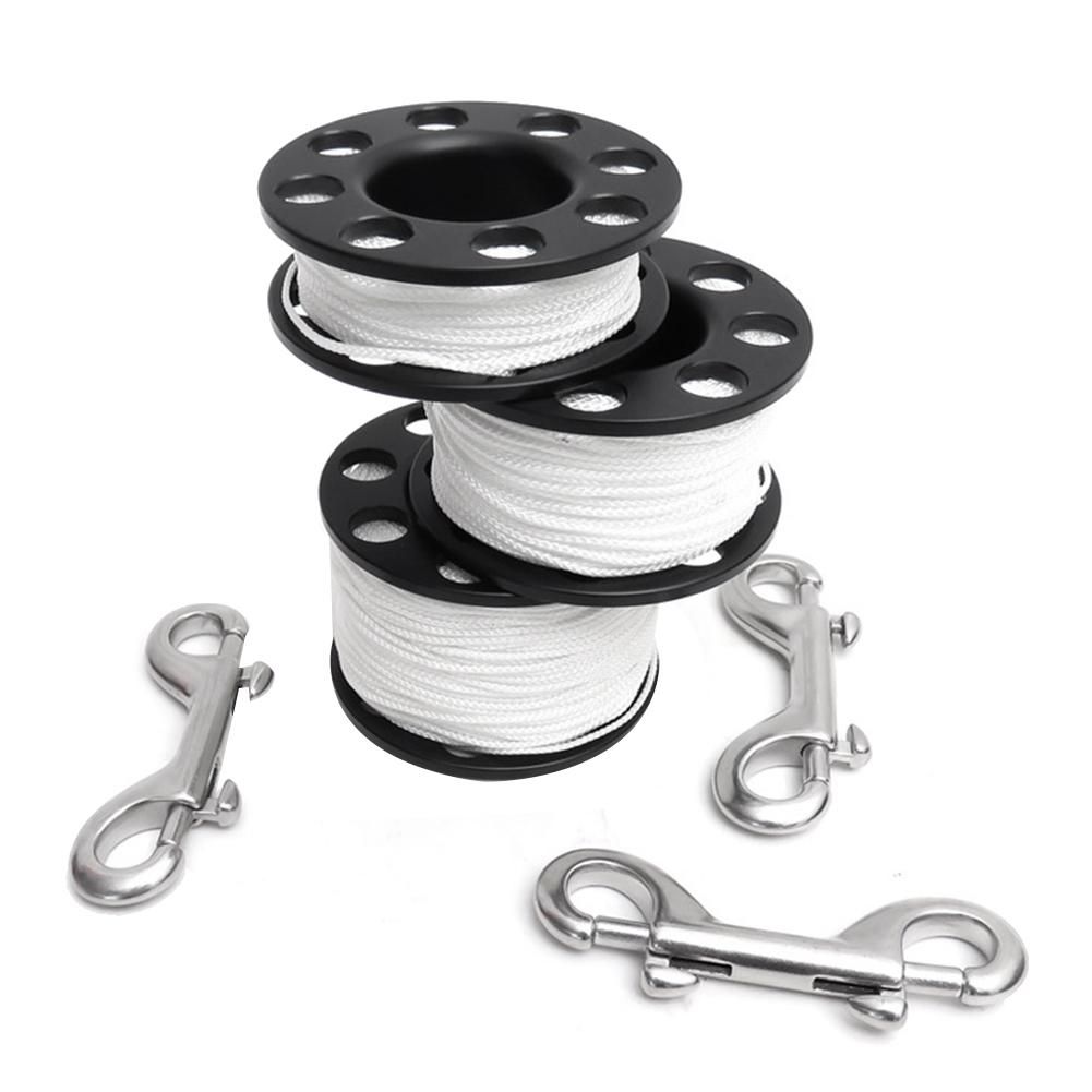 50M Scuba Diving Spool Finger Reel with Double Ended