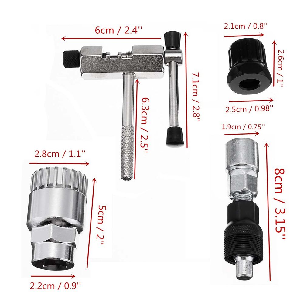 4Pcs Set Mountain Bike Bicycle Crank Remove Cut Chain Axis