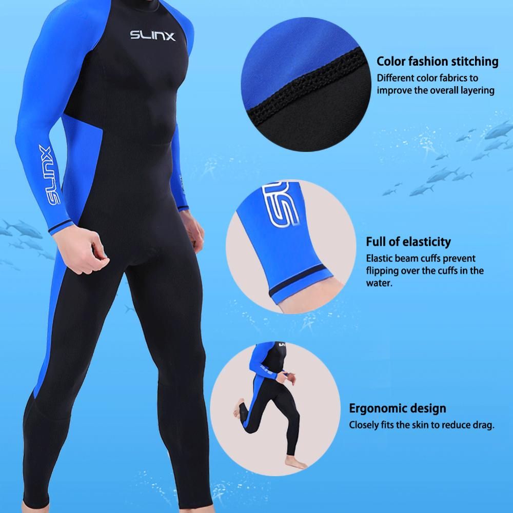 Professional Men Scuba Wetsuit Diving Winter Warm Wetsuits Full Suit Swimming Surfing Sportswear
