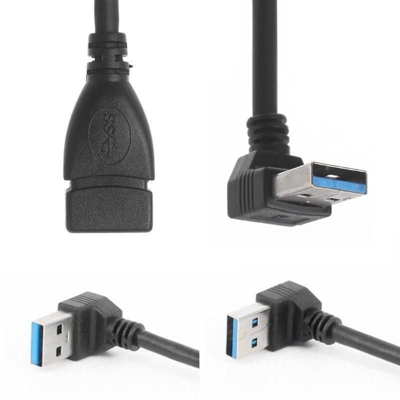 USB 3.0 Angle 90 Degree Extension Cable Male to Female
