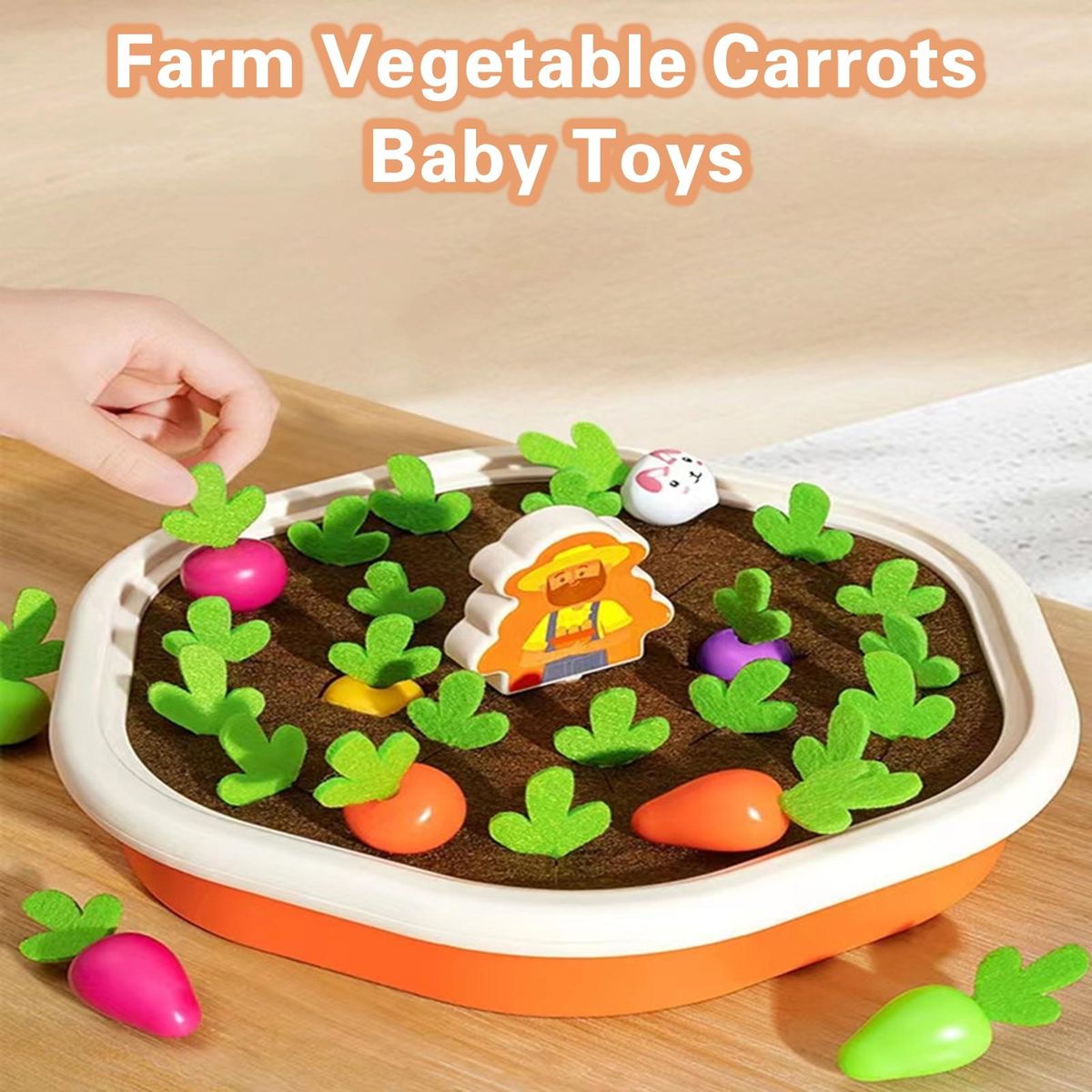 1 Set Educational Toys Farm Vegetable Carrots Baby Toys