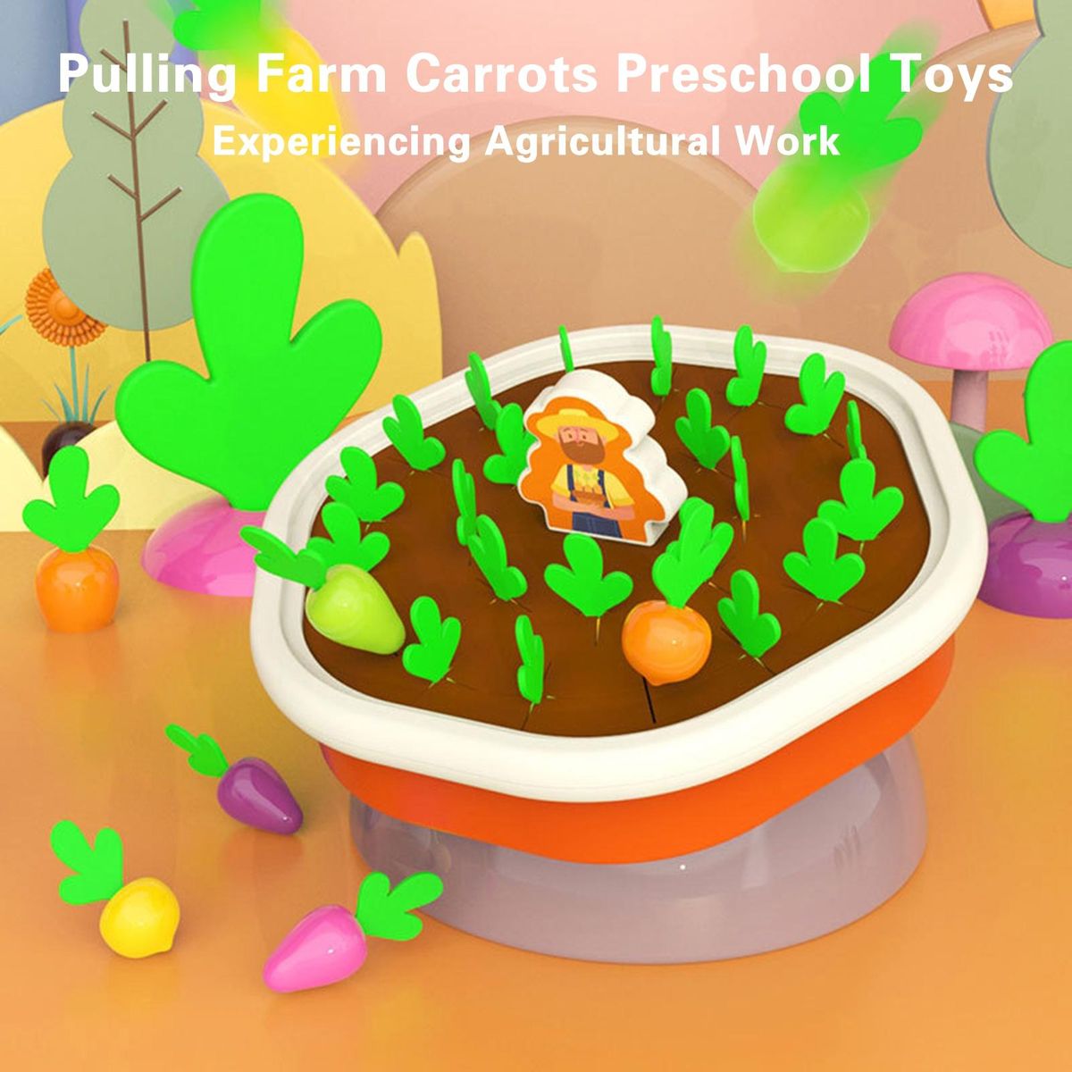1 Set Educational Toys Farm Vegetable Carrots Baby Toys