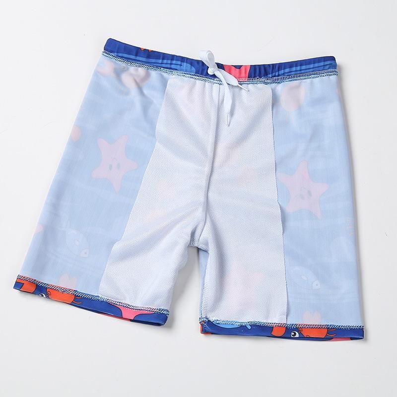 Children's Split Swimsuit Set Cartoon Cute 3-9 Years Old Two-Piece for Boys Water Park Swimsuit Elastic and Comfortable