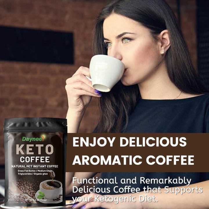 Keto Coffee With MCT For Mental Alert, Energy Boost & Brain Power