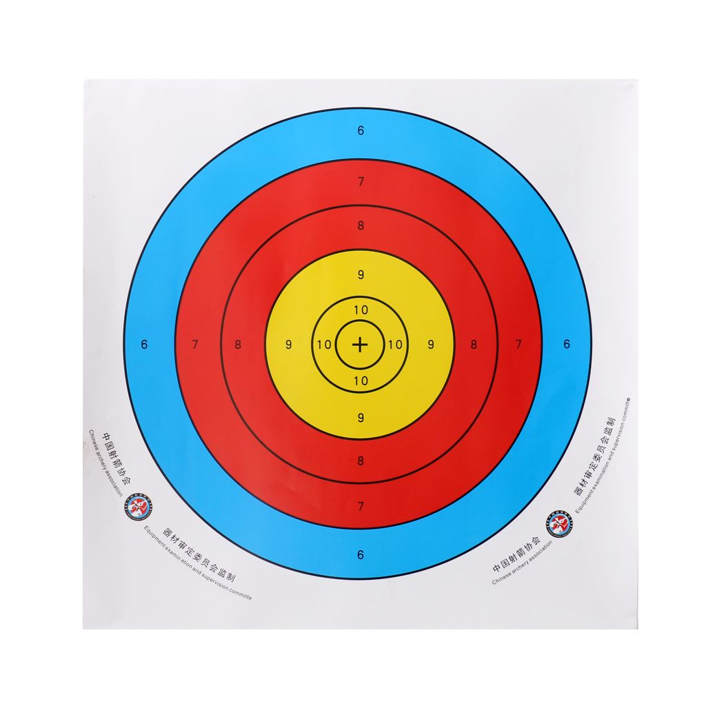 24 Pieces Longbow Target Paper Professional Outdoor