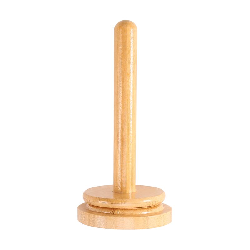 Wooden Yarn Holder Revolving Rack Vertical Yarn Storage Tissue Holder Wool Ball Holder Yarn Winder for Crochet Knitting