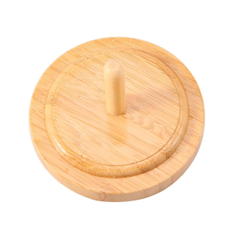 Wooden Yarn Holder Revolving Rack Vertical Yarn Storage Tissue Holder Wool Ball Holder Yarn Winder for Crochet Knitting