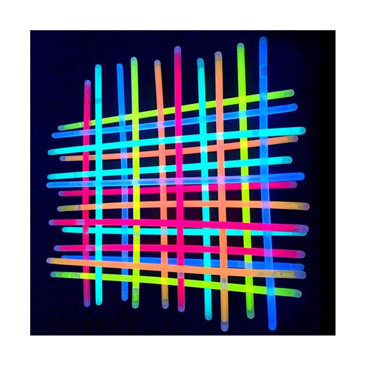 100PCS Fluorescence Light Glow Sticks Bracelets Necks Neon