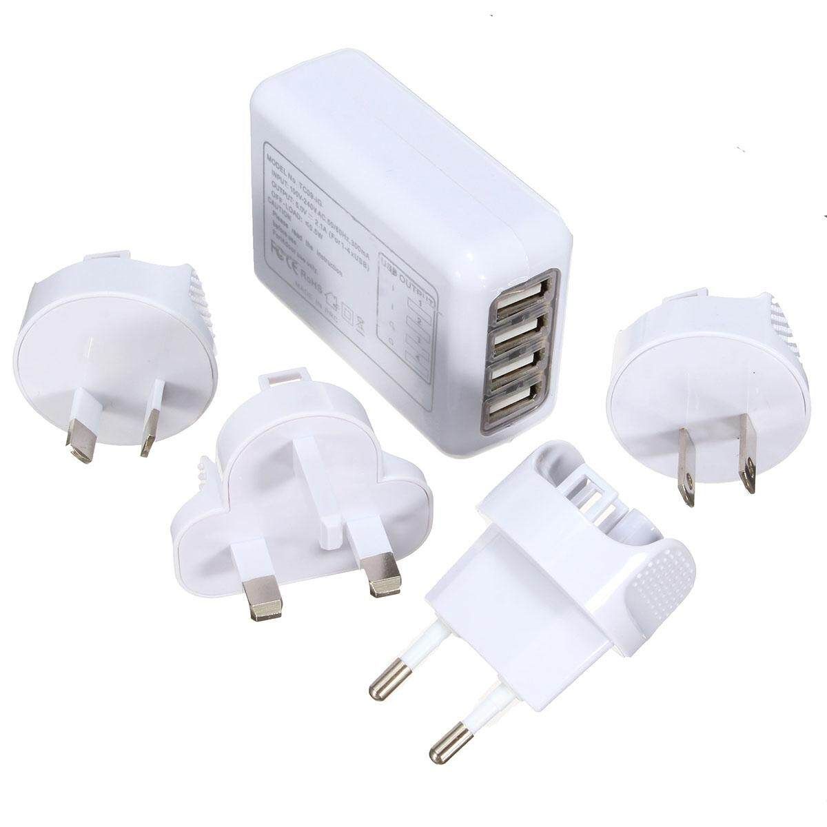 HOT Multi Travel Plug Charger Adapter 4 USB Universal International World Wide