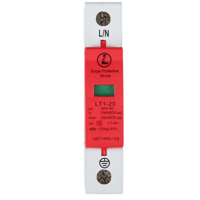 1P 385V AC Flame Retardant Plastic Lightning Arrester-1#