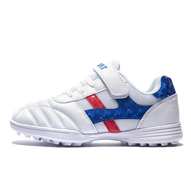 Soccer Shoes Children's Velcro Football Shoes Blue