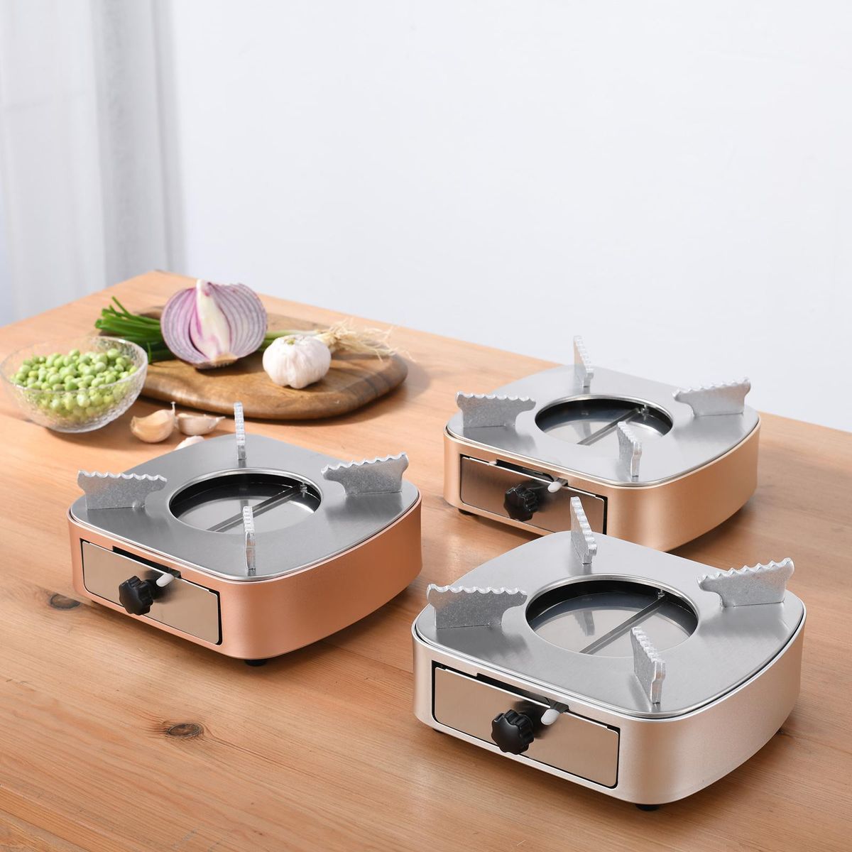 Mini Spirit   Stove Aluminum  Type 2 Rose Gold 17.5x17.5x6.8cm