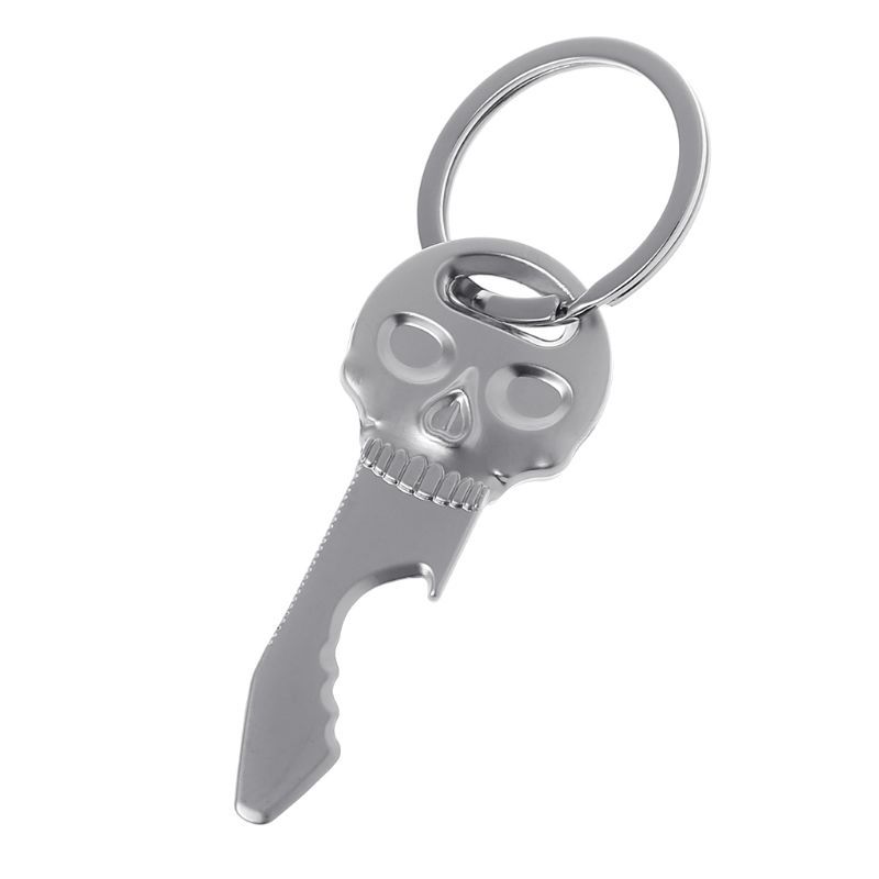 5 PCS Multi-function Skull Bottle Opener Key Chain Car Key Pendant, Size: 6.8x2.8cm