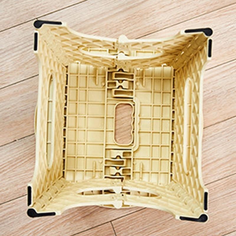 Folding Step Stool Portable Chair Seat for Home Bathroom Kitchen Garden Camping Kids and Adults Use Chair Seat, B