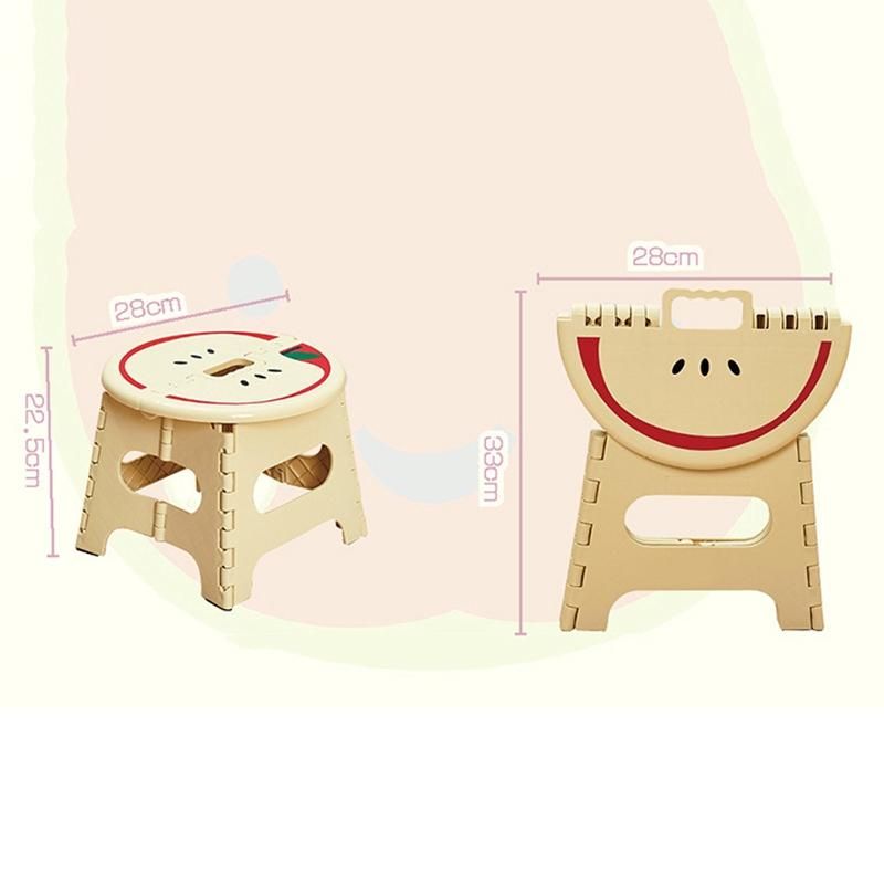Folding Step Stool Portable Chair Seat for Home Bathroom Kitchen Garden Camping Kids and Adults Use Chair Seat, B