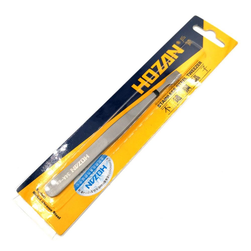 34A-SA Flat Wide Tweezers For Laboratory Medical Clamping Stamp Electronic Industry Tools
