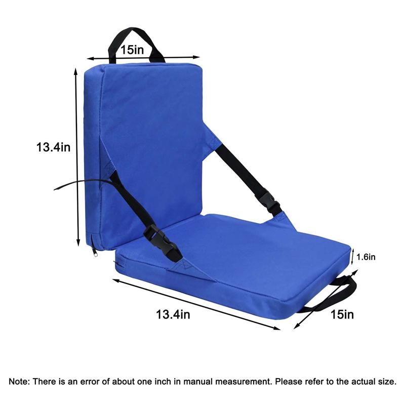Foldable Outdoor Cushion Chair with Backrest Soft Cushion Ch