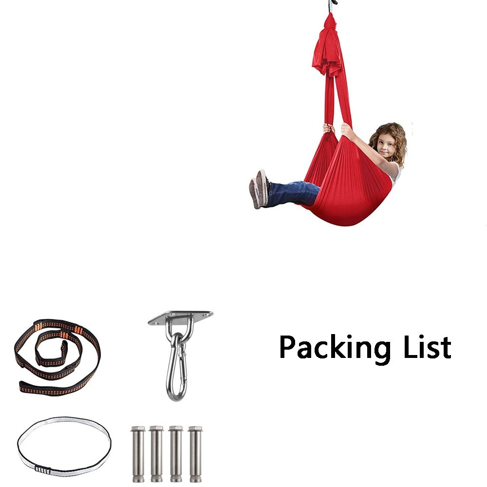 Children Household Hammock, Size:   1x2.8m (Silver Gray)