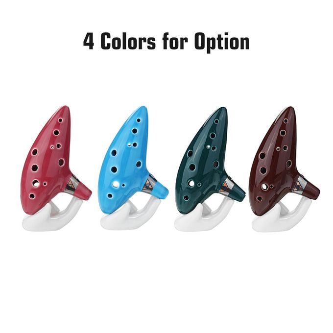 12 Holes Alto C Zelda Ocarina Ceramic Vessel Flute Wind