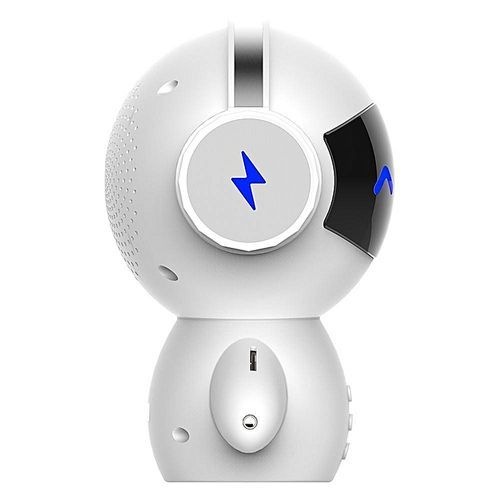 Mini Portable Robot Smart Blueototh Speaker With BT CSR 3.0 Plus Bass Music Calls Handsfree TF MP3 AUX With Charging Function-White HT-S