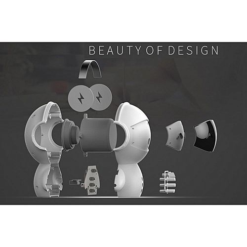 Mini Portable Robot Smart Blueototh Speaker With BT CSR 3.0 Plus Bass Music Calls Handsfree TF MP3 AUX With Charging Function-White HT-S