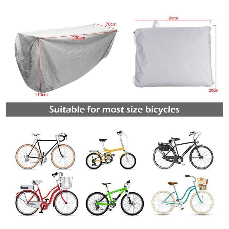 Waterproof Bicycle Cover Bike Sun Rain Dust Protector Outdoor For Bikes Black