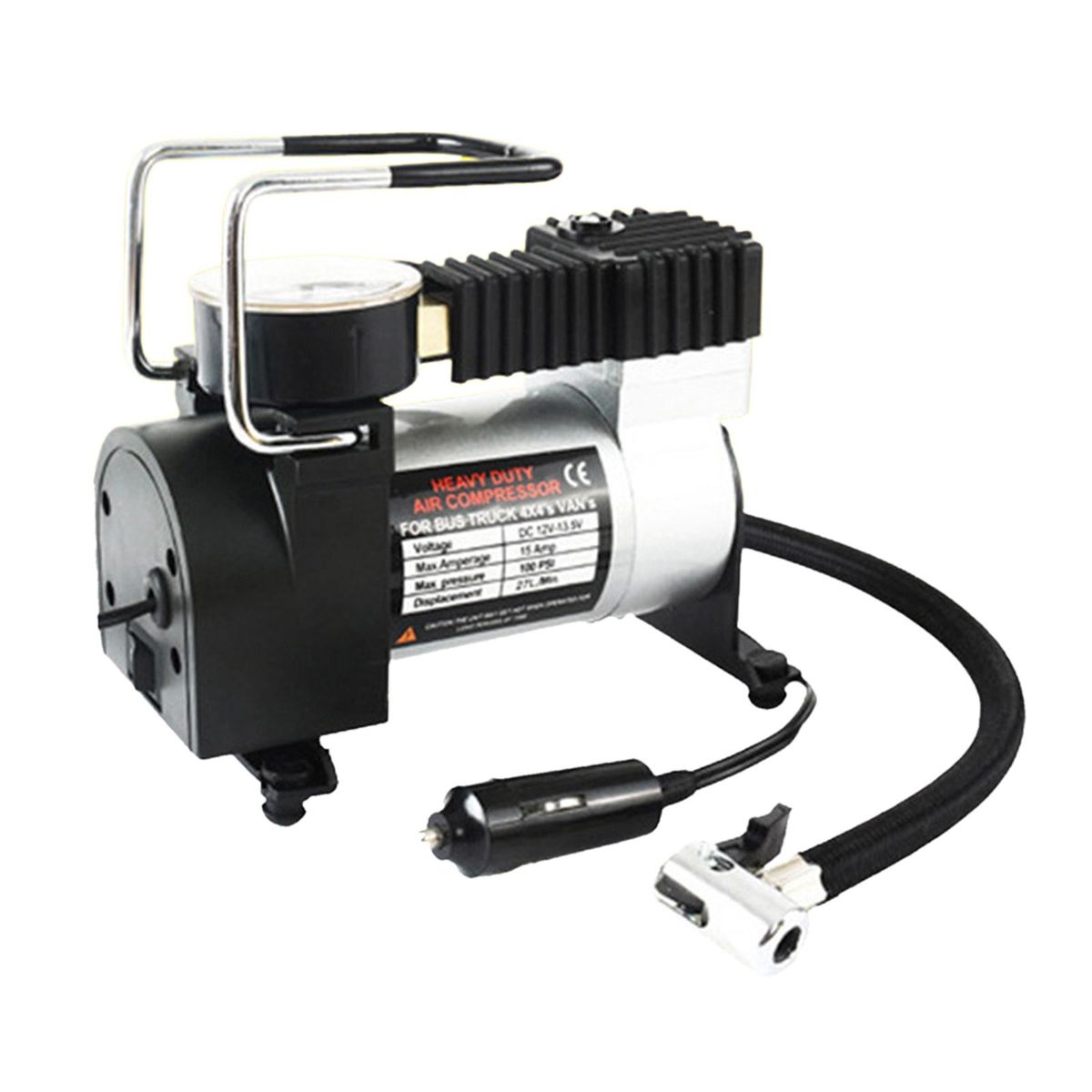 Tire Pump 35L/Min 12V DC Heavy Duty Single Cylinder Tyre Air