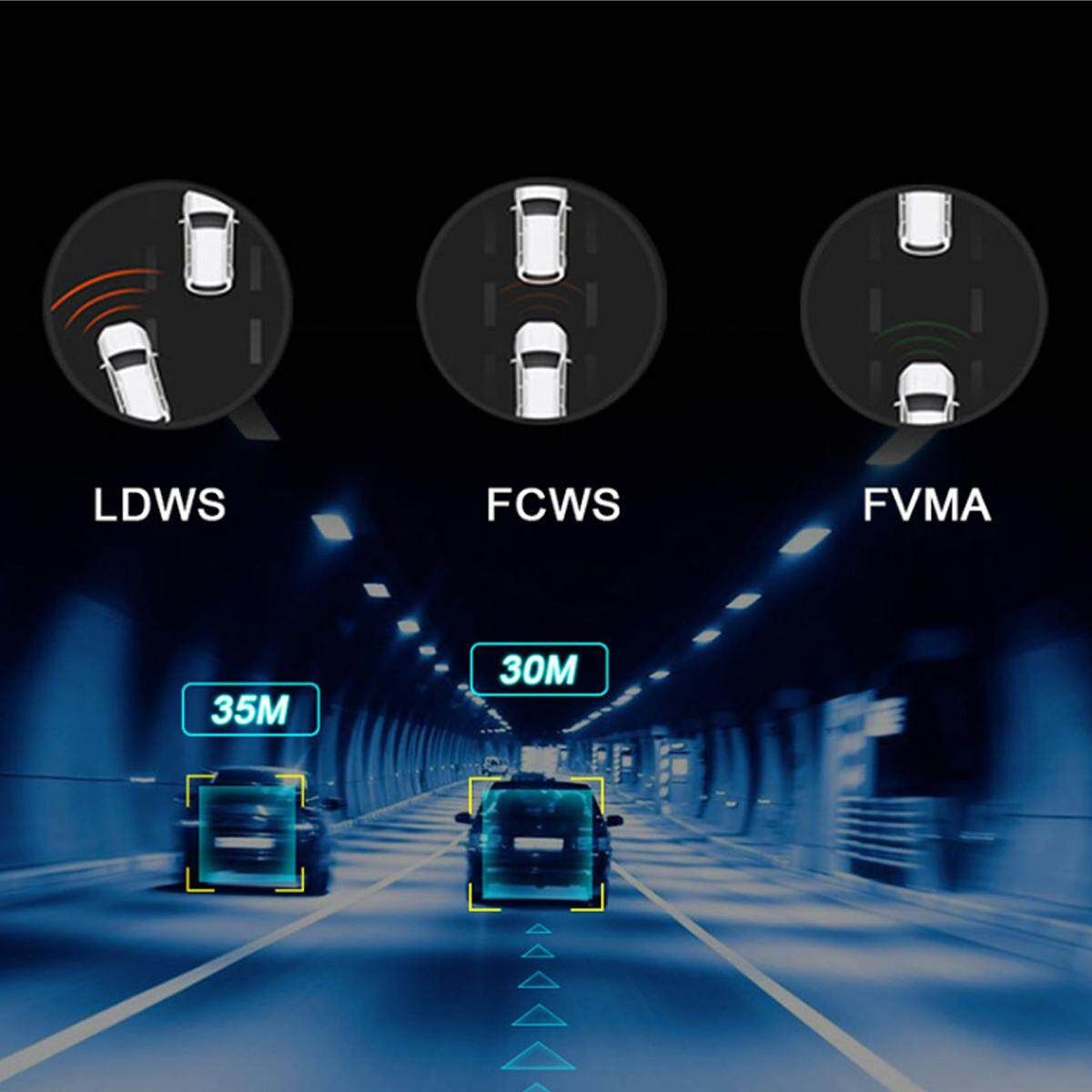 8'' 4G HD 1080P Dual Lens Auto Kamera Navigation DVR Recorder Wifi GPS Dashcam