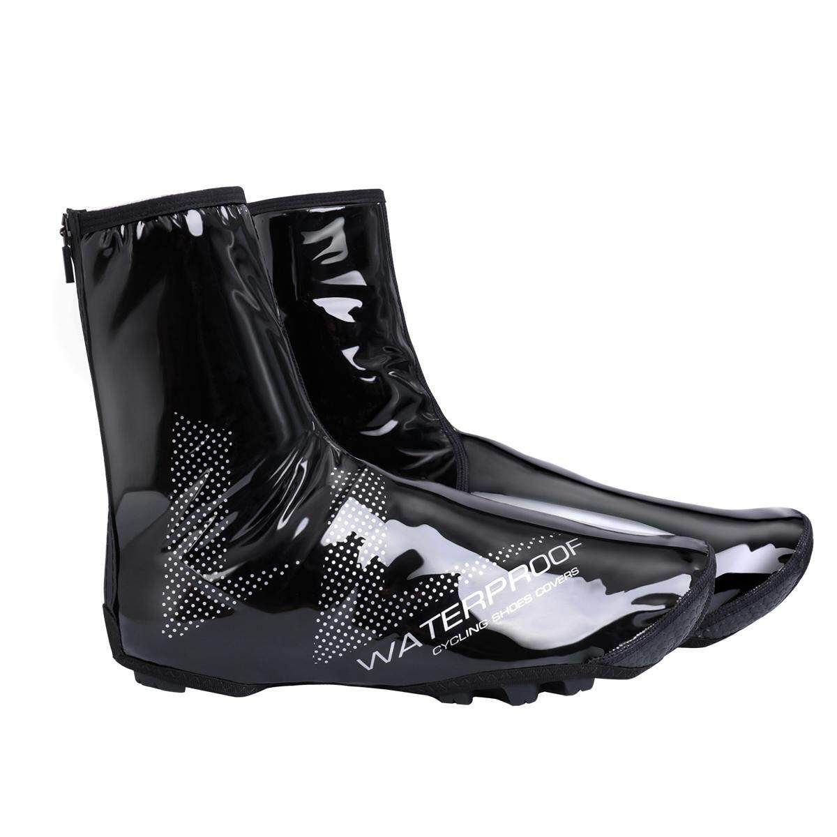 Cycling Shoes Cover Keep Warm Windproof Waterproof PU Protector Overshoes Sock XL